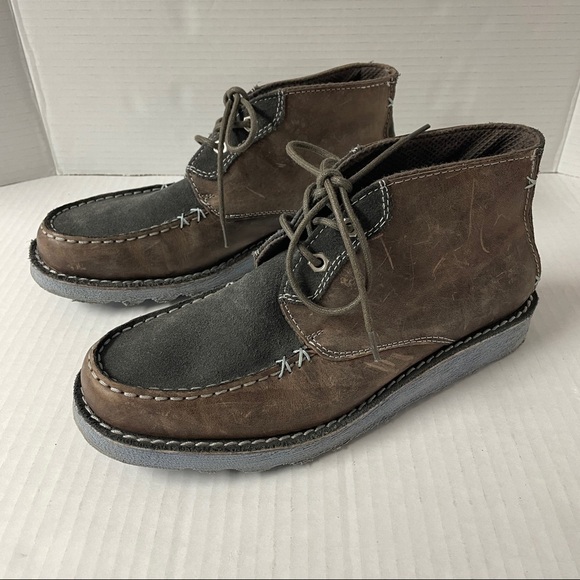 Penguin Moka Kahn Leather Ankle Boots Size 8 - Picture 3 of 12